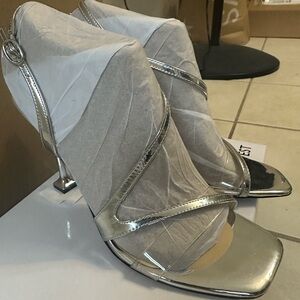 Silver heels